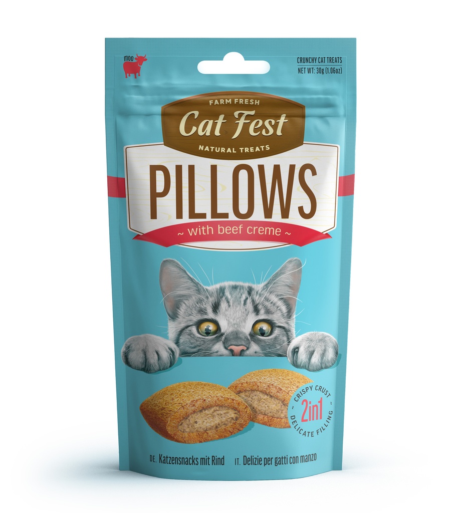 Cat Fest Pillows With Beef Cream[Weight - 30g]