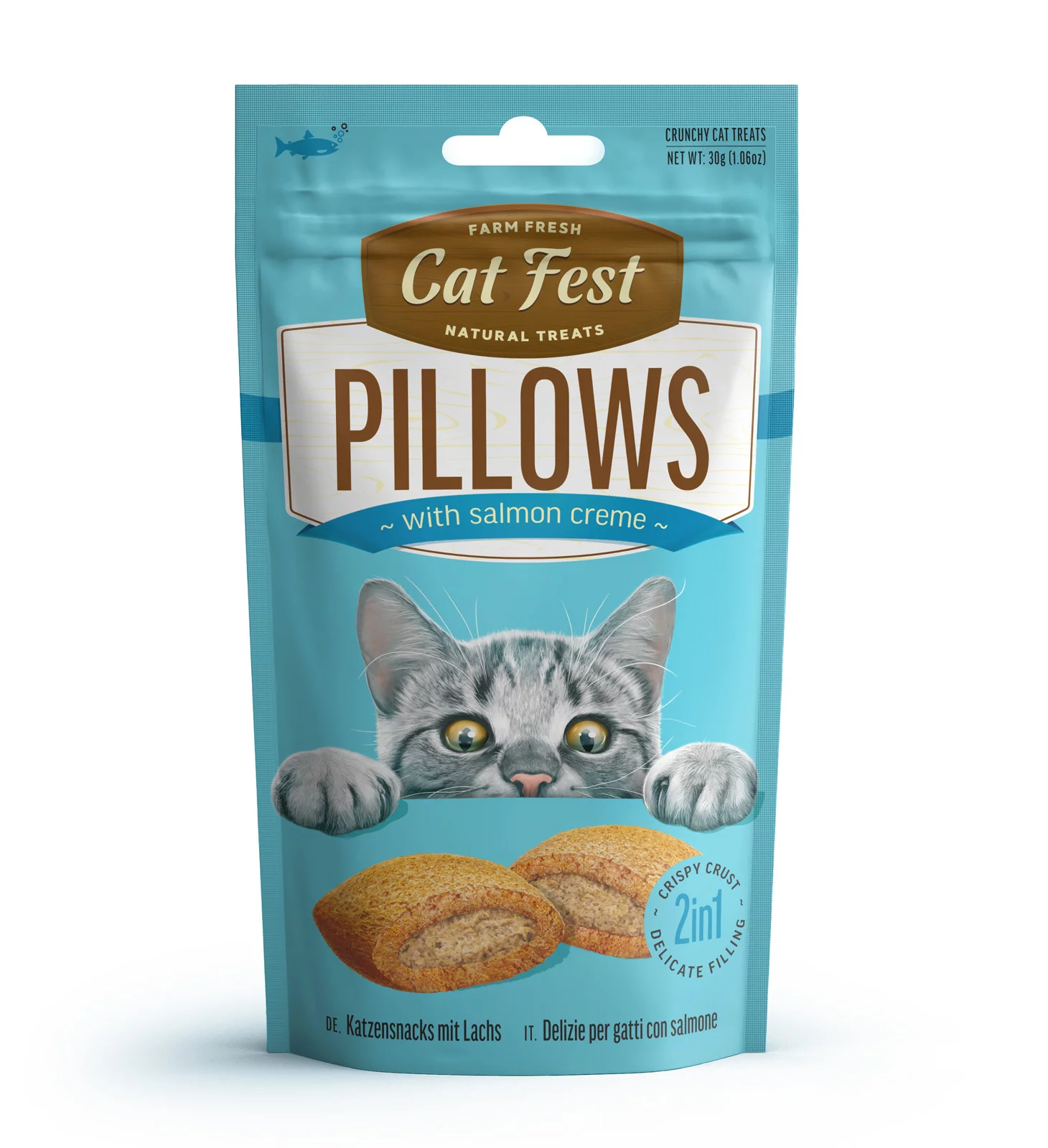 Cat Fest Pillows With Salmon Cream[Weight - 30g]