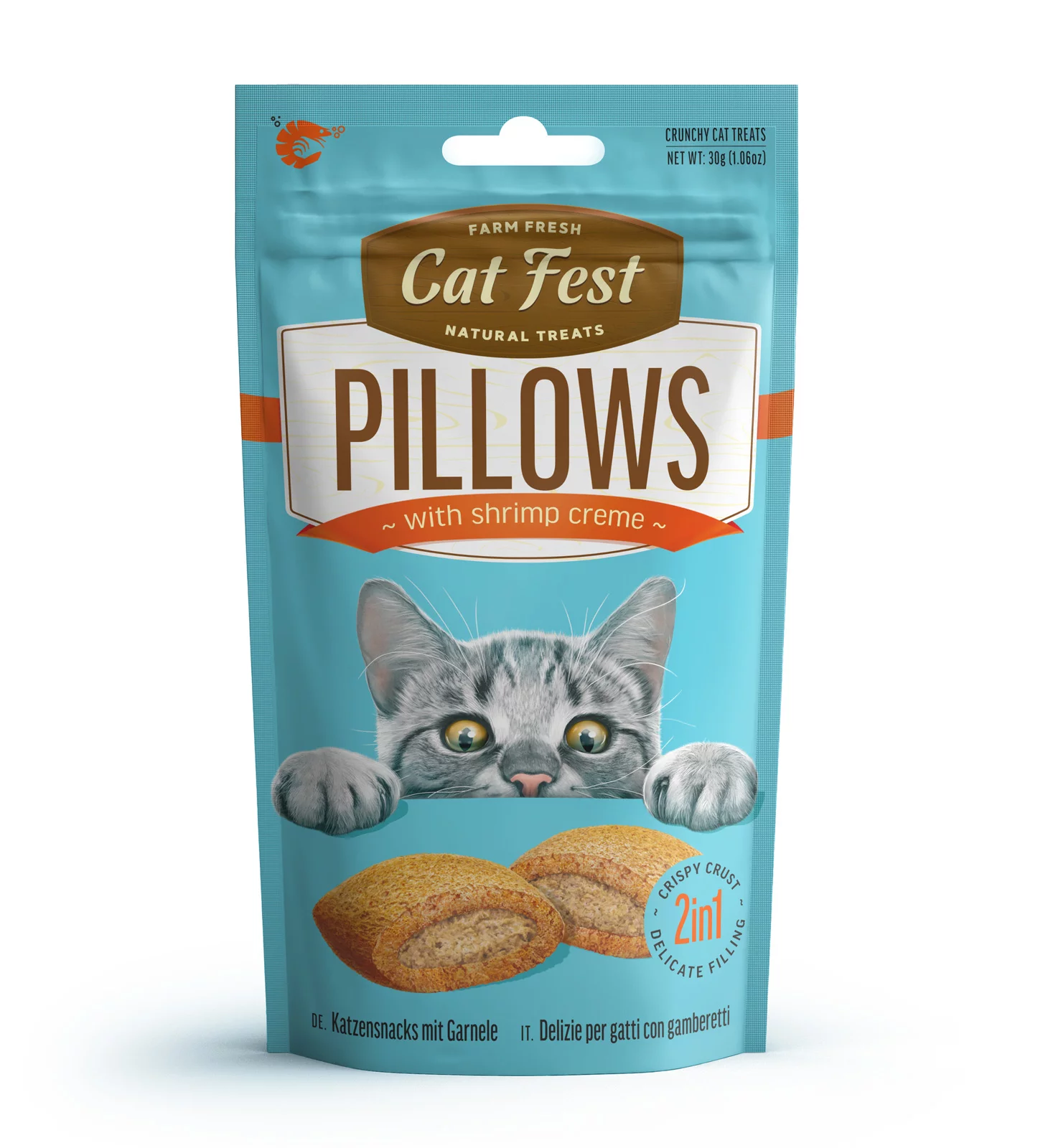 Cat Fest Pillows With Shrimp Cream[Weight - 30g]