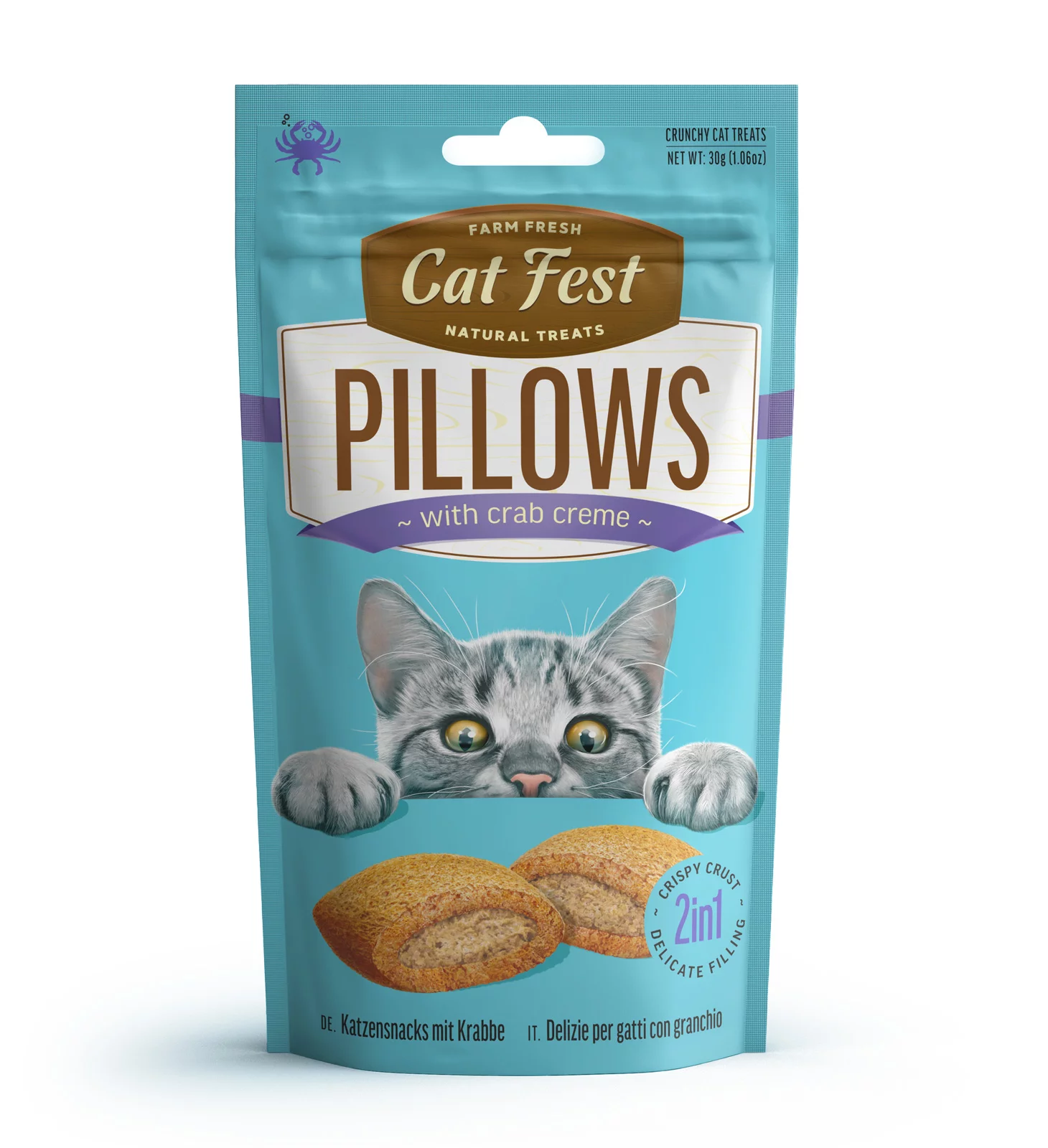 Cat Fest Pillows With Crab Cream[Weight - 30g]