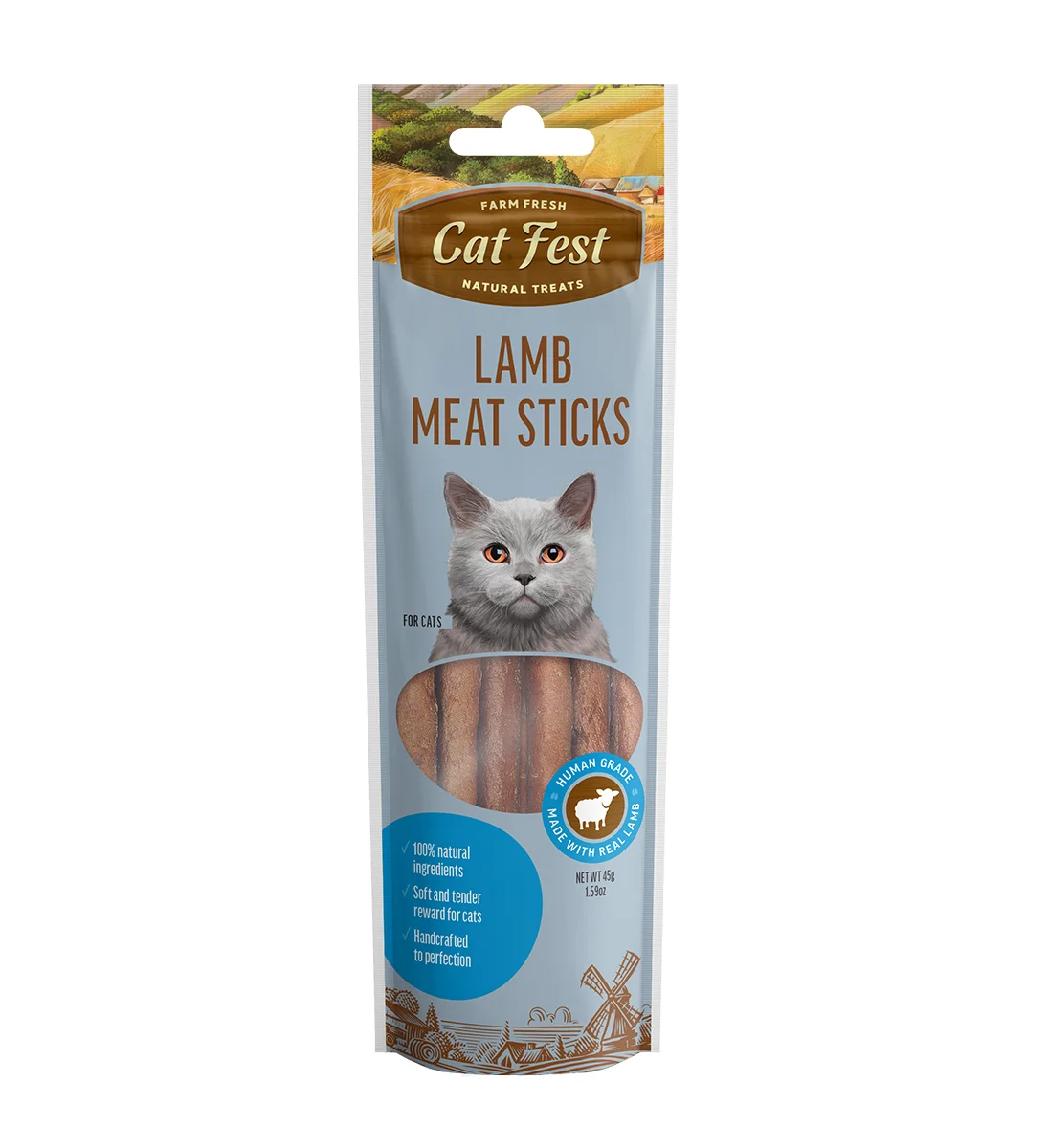 Cat Fest Meat Sticks Lamb For Cat[Weight - 45g]