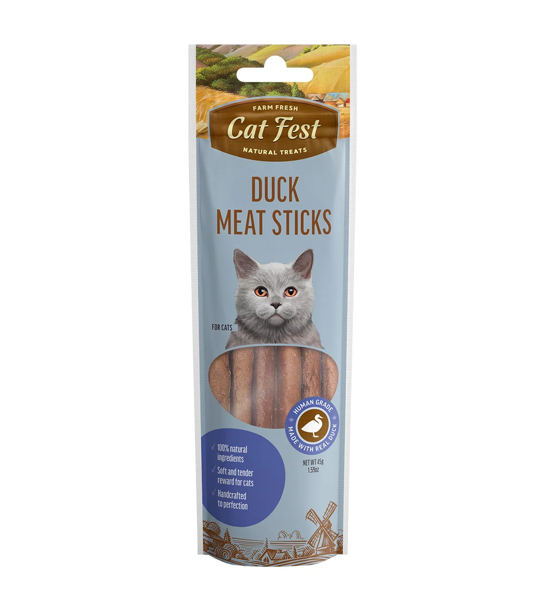 Cat Fest Meat Sticks Duck For Cat[Weight - 45g]