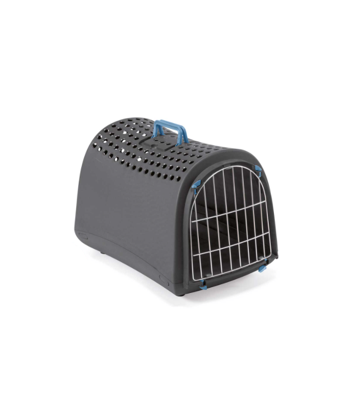 IMAC Linus Carrier for Cats and Dogs - Second Life Plastic - 50 x 32 x 34.5cm[Color - Black]