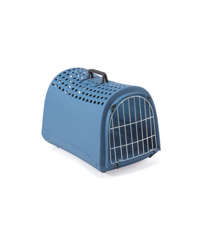 IMAC Linus Carrier for Cats and Dogs - Second Life Plastic - 50 x 32 x 34.5cm[Color - Blue]