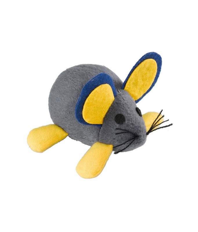 Ferplast PA 5007 Cloth Vibrating Mouse With Spring Cat - Toy