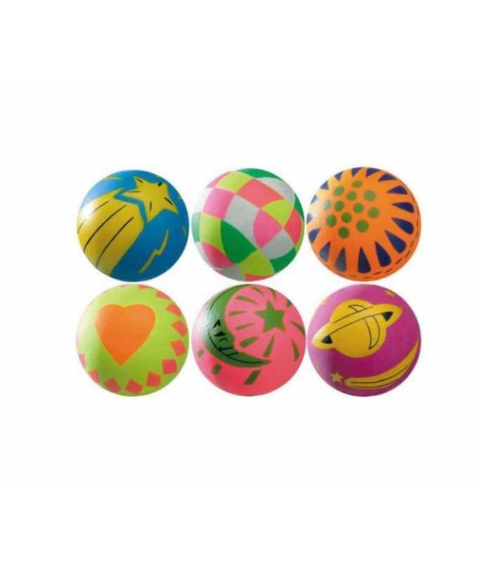 Ferplast Fluorescent Ball- Mixed Colours - Ø 6 cm