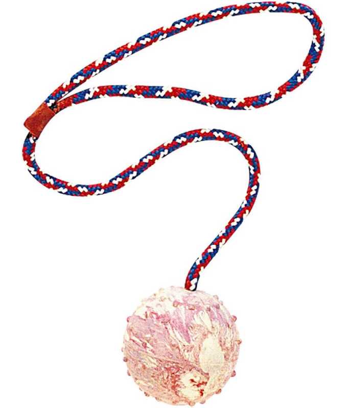 Ferplast Dog Toy PA 6532 Ball With Rope[Dimension - Ø5.5 x 60 cm]