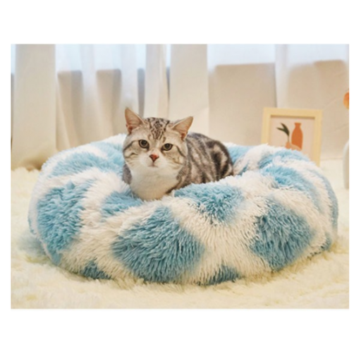 [2020111401426] Pado Pet Fluffy Donut Cushion - Pattern[Size - XL, Dimension - 70 x 20cm]