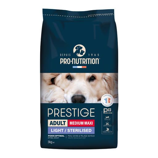 [203520C4] Pro nutrition Prestige Dog Adult Medium/ Maxi Sterilised 3Kg