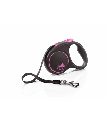 [4000498033913] Flexi Black Design S Tape 5m[Color - Pink]