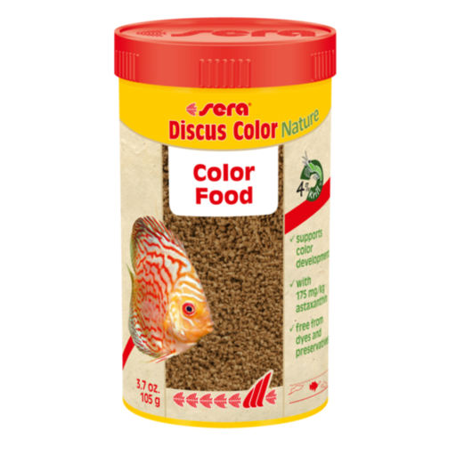 [SR00334] Sera Discus Color Nature 105g (250ml)[Color - Maroon]