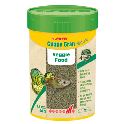 [SR00710-DIS] Sera Guppy Gran Nature 100ml-44g[Volume - 100ml, Weight - 44g]