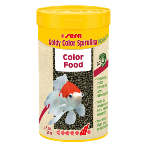 [SR00882] Sera Goldy Color Spirulina Nature 250ml/95g[Volume - 250ml, Weight - 95g]