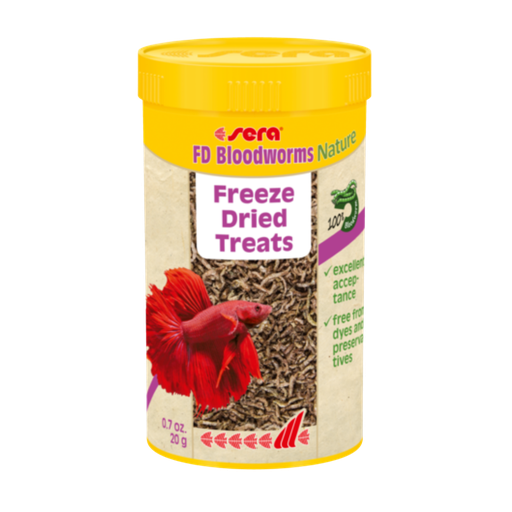 [SR01150] Sera FD Bloodworms Nature[Weight - 20g, Volume - 250ml]