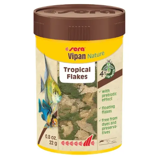 [SR32238-DIS] Sera Vipan Nature Tropical Flakes[Volume - 100ml, Weight - 22g]