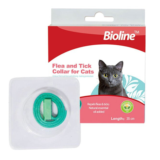 [6970117120417] Bioline Flea And Tick Collar Cat [Length - 35cm, Weight - 34g]