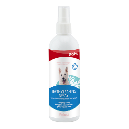 [6970117120448] Bioline Teeth Cleaning Spray For Dogs 175ml[Volume - 175ml]