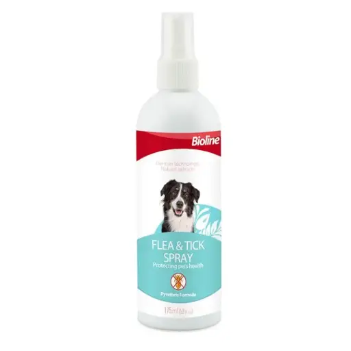 [6970117120455] Bioline Flea & Tick Spray 175ml[Volume - 175ml]