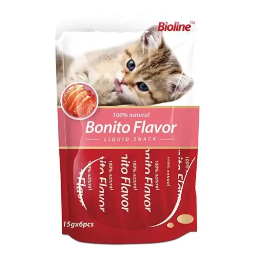 [6970117123265] Bioline Cat Treats Bonito 15gx6Pcs[Weight - 90g]