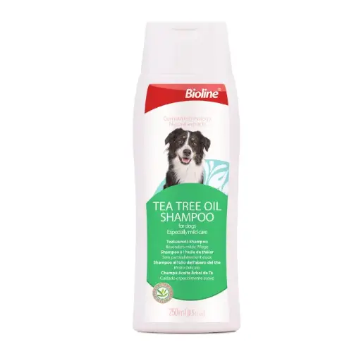 [6970117123913] Bioline Tea Tree Oil Dog Shampoo - 250ml