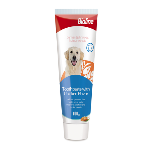 [6970117124408] Bioline Tooth Paste[Weight - 100g, Flavor - Chicken]
