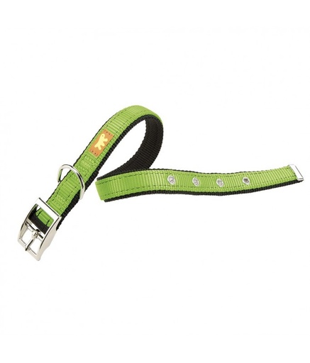[75169923] Ferplast DUAL CF15 / 35 COLORS Dog Collar[Color - Green, Dimension - 45-53cm x 25mm]