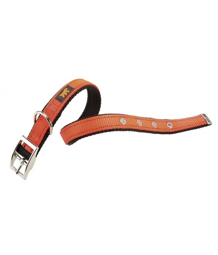 [75169939] Ferplast DUAL CF15 / 35 COLORS Dog Collar[Color - Orange, Dimension - 45-53cm x 25mm]