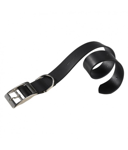 [75215917] Ferplast Natural C Leather Dog Collar[Color - Black, Dimension - 45-53cm x 25mm]