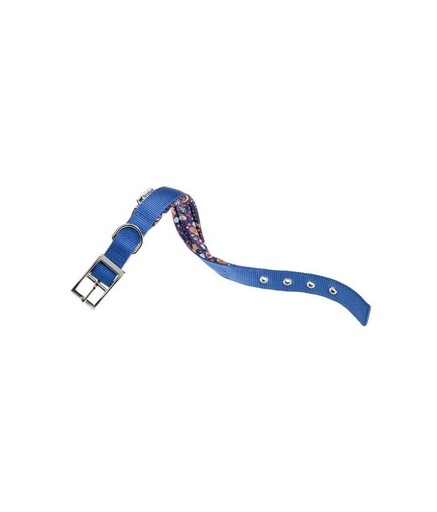 [75232402] Ferplast Daytona Fantasy Collar[Color - Blue, Dimension - 37-45cm x 25mm]