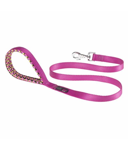 [75233003] Ferplast Daytona Fantasy G Nylon Dog Leash With Soft Grip[Color - Pink, Dimension - 15mm x L 120cm]