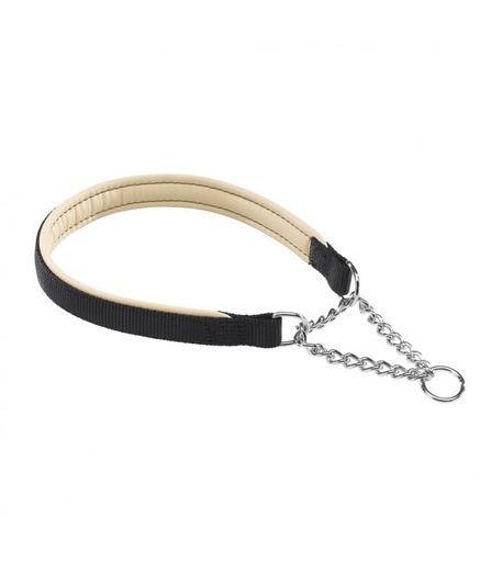 [75244017] Ferplast Daytona CSS Semi - Pull - Out Collar With Soft Padding[Color - Black, Dimension - 60cm x 25mm]