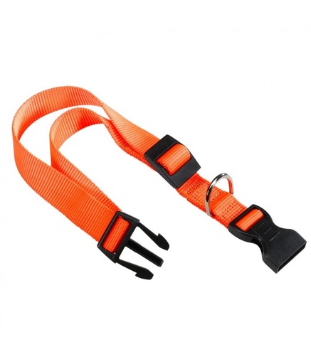 [75250839] Ferplast Club C Nylon Collar For Dogs[Color - Orange, Dimension - 18-25cm x 10mm]