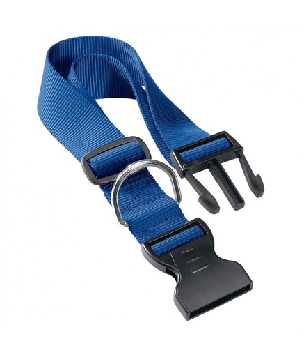 [75250925] Ferplast Club C Nylon Collar For Dogs[Color - Blue, Dimension - 20-32cm x 10mm]