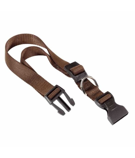 [75255912] Ferplast Club C Nylon Collar For Dogs[Color - Brown, Dimension - 30-44cm x 15mm]