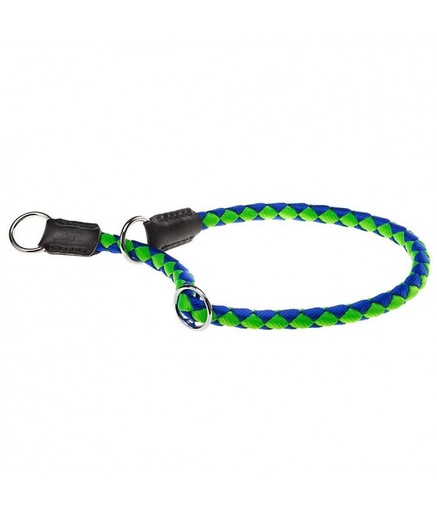 [75268023] Ferplast Twist CS Nylon Dog Semi - Strangling Collar[Color - Blue, Dimension - Ø12mm x 35cm]
