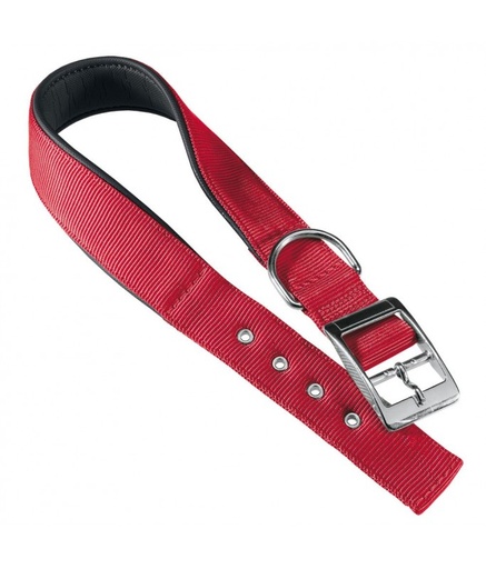 [75296022] Ferplast Daytona C Nylon Dog Collar[Color - Maroon, Dimension - 47-55cm x 30mm]