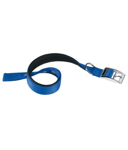 [75297925] Ferplast Daytona C Nylon Dog Collar[Color - Blue, Dimension - 61-69cm x 40mm]