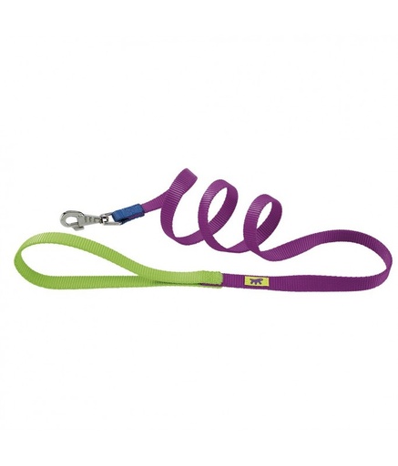 [75345902] Ferplast Club Colours G Nylon Dog Leash [Color - Purple, Dimension - 15mm x L 120cm]