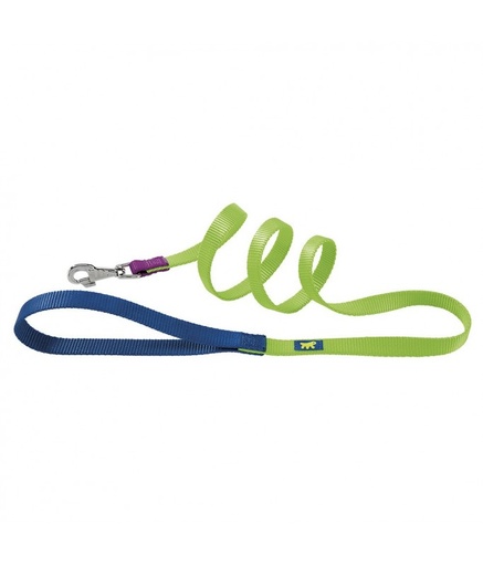 [75350901] Ferplast Club Colours G Nylon Dog Leash[Color - Green, Dimension - 20mm x L 120cm]
