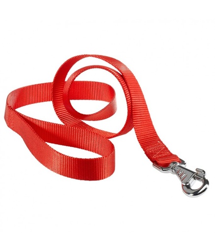 [75350922] Ferplast Club G Nylon Dog Leash[Color - Red, Dimension - 20mm x L 120cm]