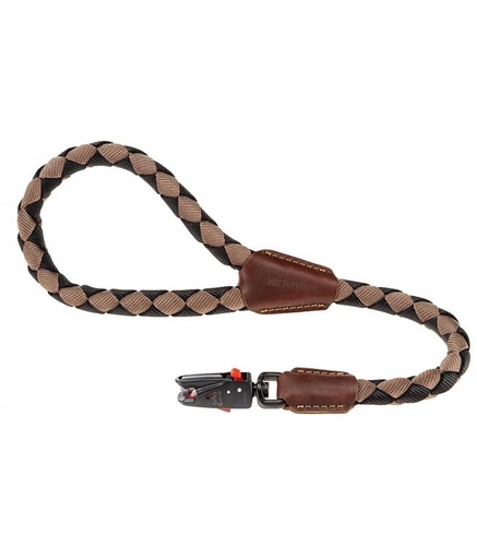 [75375901] Ferplast Twist Matic GM Short Leash For Dogs Complete With Magnetic Snap Hook[Color - Brown, Dimension - Ø12mm x L 60cm]