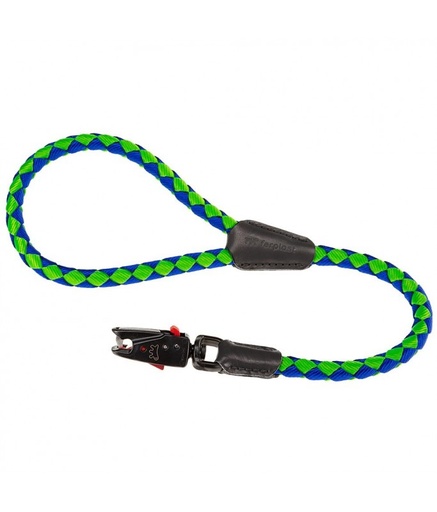 [75375902] Ferplast Twist Matic GM Short Leash For Dogs Complete With Magnetic Snap Hook[Color - Blue, Dimension - Ø12mm x L 60cm]