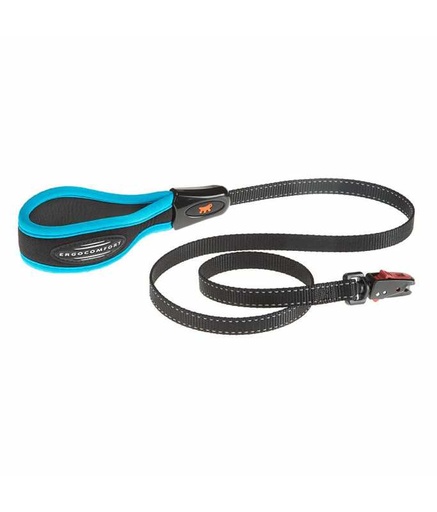[75448630] Ferplast Dog Leash with Automatic Hook[Color - Blue, Dimension - 120cmX15mm]