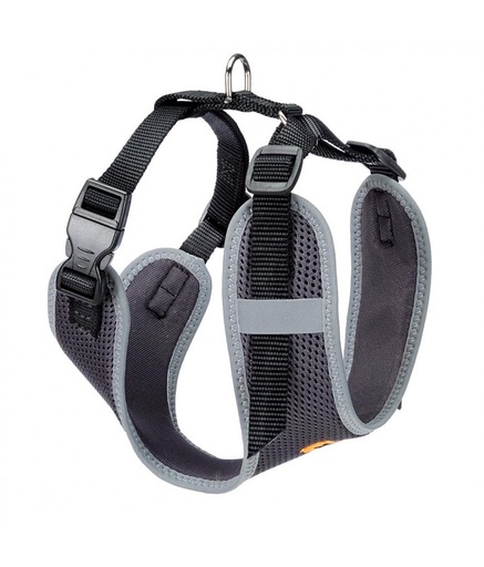 [75468817] Ferplast Nikita PM Technical Harness In Breathable Nylon[Color - Black, Dimension - 30-43 x 38-55cm x 15mm, Size - M]