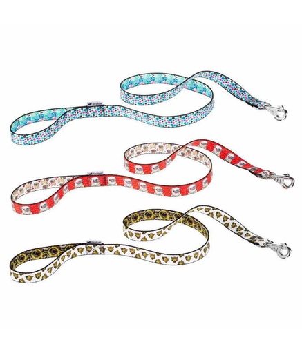[75606999] Ferplast Arlecchino Polyester Leads[Color - Mixed Colours, Dimension - 25mm x L 120cm]