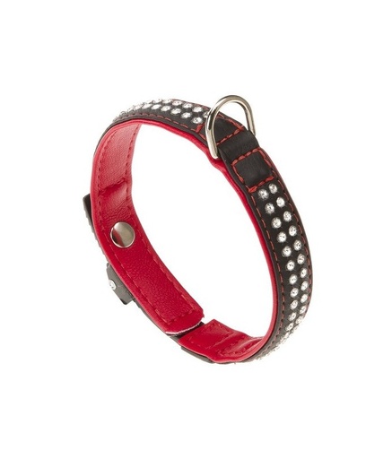 [76030117] Ferplast Lux Collar[Color - Black, Dimension - 28cmx15mm]