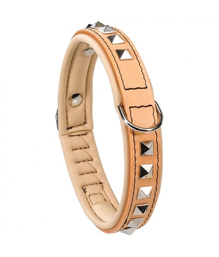 [76101951] Ferplast Giotto Luxor Collar-Black C30-58-102[Color - Beige, Dimension - 35-39cmx20mm]