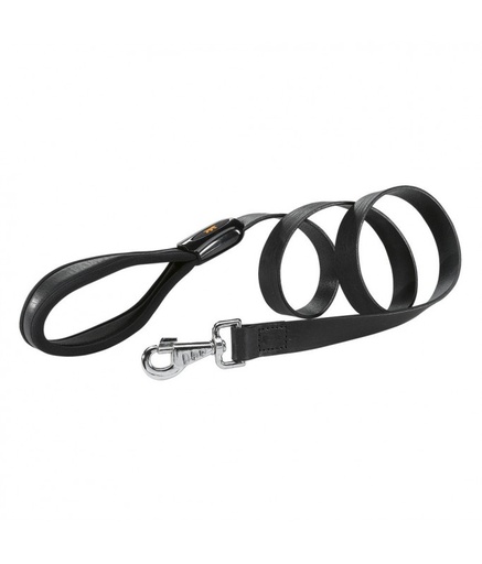 [76108017] Ferplast Giotto G Dog Leather Leads[Color - Black, Dimension - 20mm x L 120cm]