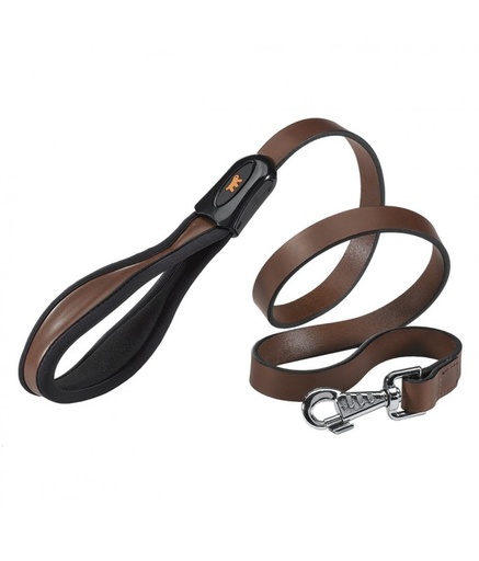 [76109058] Ferplast Giotto G Dog Leather Leads[Color - Brown, Dimension - 25mm x L 120cm]
