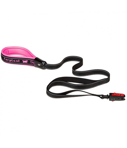 [78004316] Ferplast Sport Dog Matic G Padded Dog Leash Complete With Automatic Carabiner[Color - Pink, Dimension - 20mm x L 120cm]